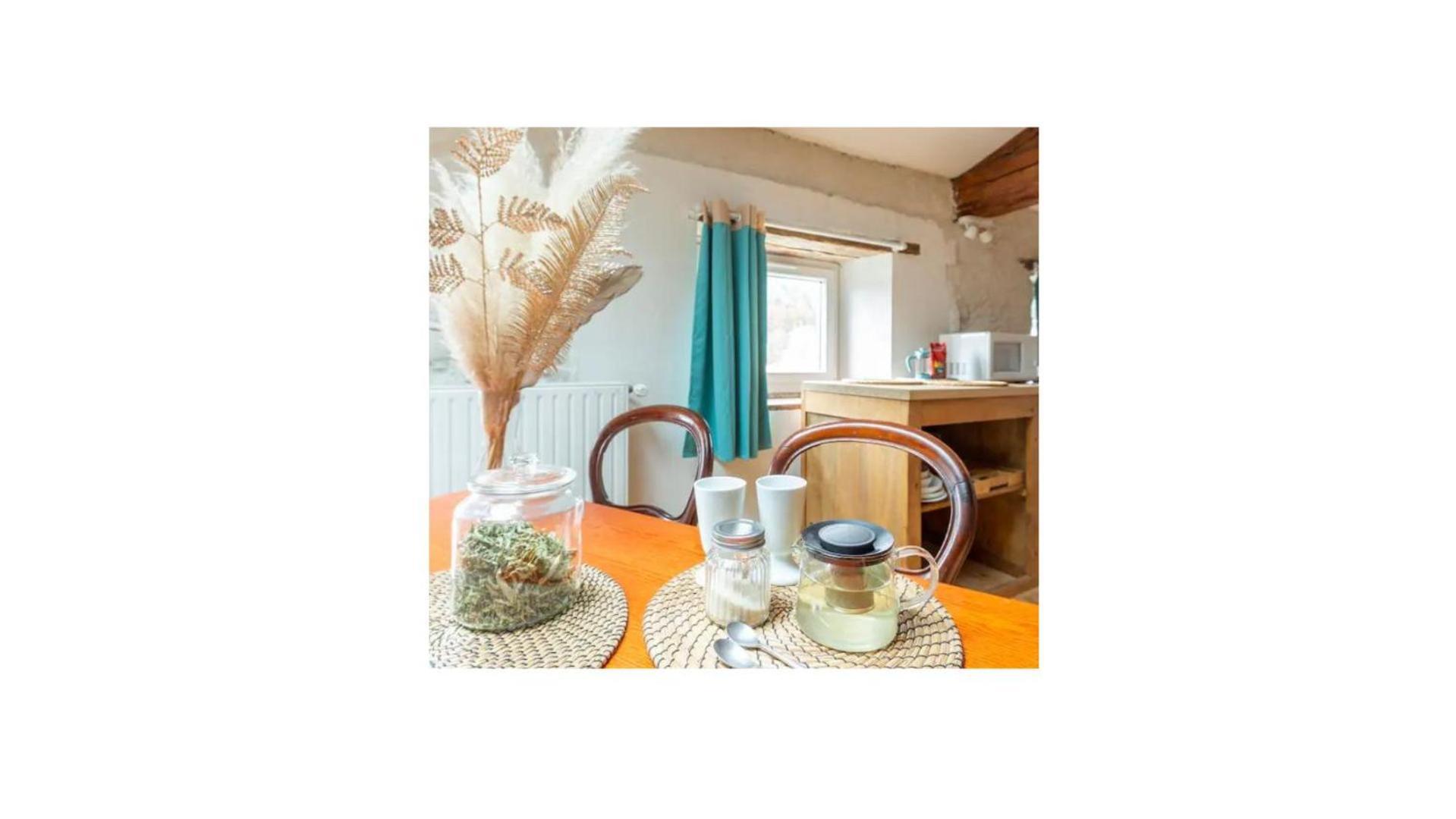 Chambre Triple Deluxe - Gite De La Louve Fougax-et-Barrineuf ภายนอก รูปภาพ